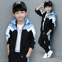Boy set 2021 Spring and Autumn new childrens sports trend autumn clothing childrens fashion casual two-piece childrens clothing