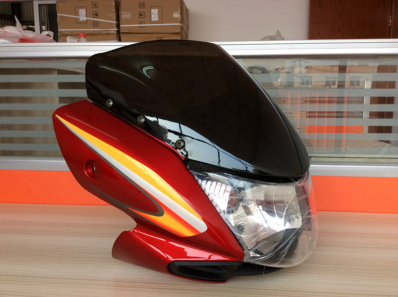 Applicable Suzuki locomotive QS125-5 HEAD HOOD LIVING ROOM LAMP SHADE GT125 HEAD GUIDE HOOD FRONT FACE CASINGS