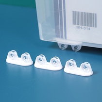 Mini storage box casters household under bed cabinet storage box sticky small pulley kitchen trash can wheel 4p