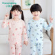 Xiaoqinglong ເດັກນ້ອຍໄວເດັກ pajamas summer ເດັກຊາຍແລະເດັກຍິງບໍລິສຸດຝ້າຍບາງໆເຄື່ອງນຸ່ງຫົ່ມປັບອາກາດຊຸດເດັກນ້ອຍເດັກນ້ອຍກາງແລະຂະຫນາດໃຫຍ່