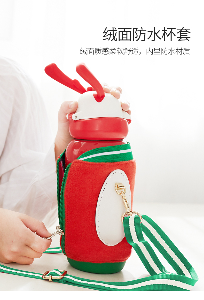 Face 儿童吸管保温杯 316不锈钢内胆 450ml 图15