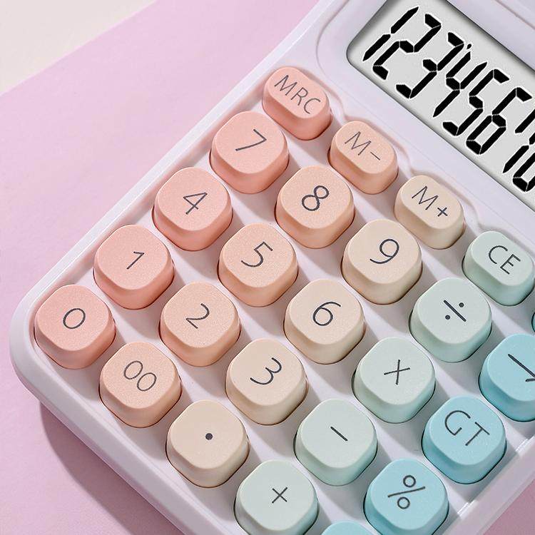 High-Appearance Calculator, Gradient Color with Voice, Popular Influencer Style, Student Exam, Office, Financial Calculation Tool, Compact, Portable, Voice-Enabled Electronic Calculator, Specialized Multifunctional