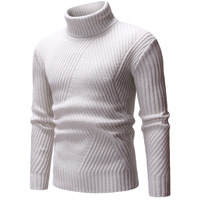Autumn Men's Fashion Solid Color Fashion Pullover Sweater