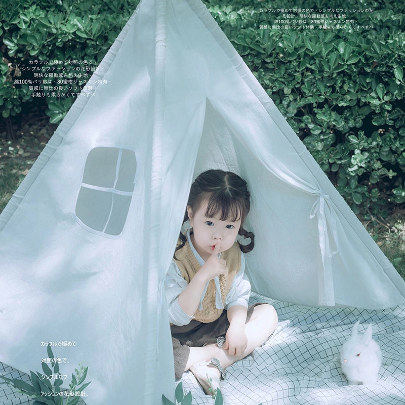 Children's photography props white tent ins small fresh Indian photo studio baby decoration Mori exterior photography