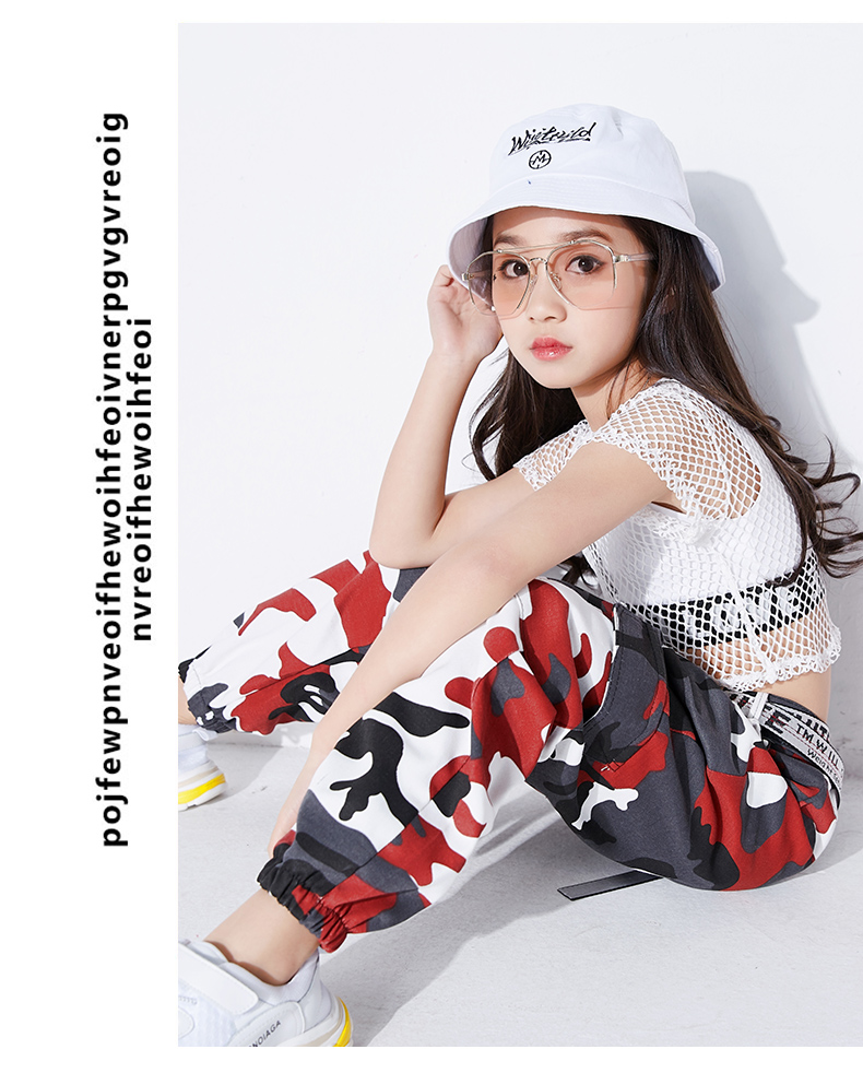 Cô gái mới nhảy trang phục jazz trẻ em Hàn Quốc phù hợp với điệu nhảy đường phố mùa hè áo rốn trường tiểu học trang phục thủy triều áo kiểu cho be gái
