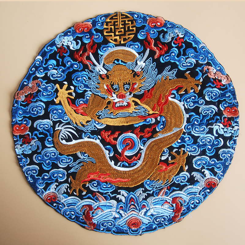 刺綉 中国美術 清時代 官服补子