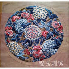 Парча Мао 软薄欧根纱自粘刺绣布贴蕾丝纱裙羽绒衣服破洞修补补丁箱包汉服