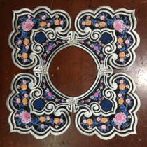 Hanfu cloud shoulder plum orchid embroidery flower opera Ming Dynasty Hanfu ancient style costume performance clothing womens accessories collar