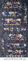 Ethnic machine embroidery characteristic embroidery pieces Miao handicraft embroidery silk thread embroidery