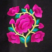Ethnic wind machine embroidery characteristic embroidery piece Miao handicraft embroidery embroidery piece 9*11cm