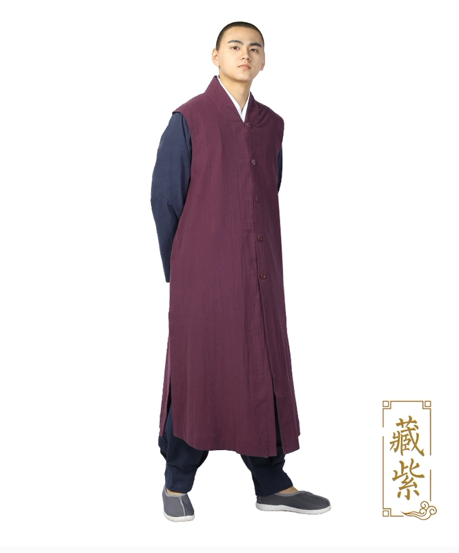 Shang Yuan Shang Yuan cotton mười màu truyền thống 僧 quần áo dài gamma vest áo vest dài quần áo vòng hoa 麻 chất đầy bông áo ba lỗ tập gym