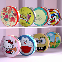 Childrens Xinjiang dance tambourine Orff percussion instrument kindergarten teacher beats drummer with drummer and rattles