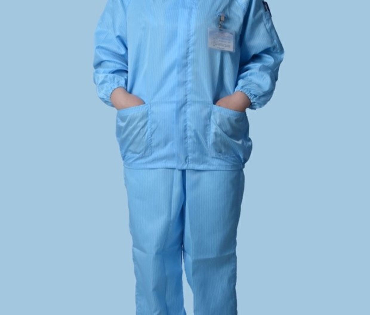 Mùa hè mỏng phần chống tĩnh điện hội thảo quần áo phù hợp với quần áo bảo vệ chống bụi thực phẩm chống bụi dụng cụ chia tách với nắp quần sooc nam