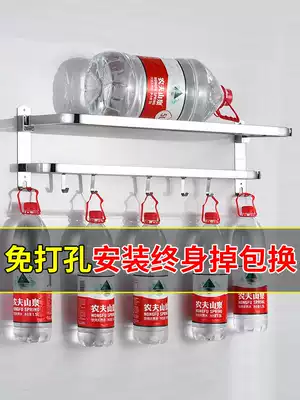 304 stainless steel towel rack hanger-free storage rack bath towel holder toilet bathroom wall Wall parts