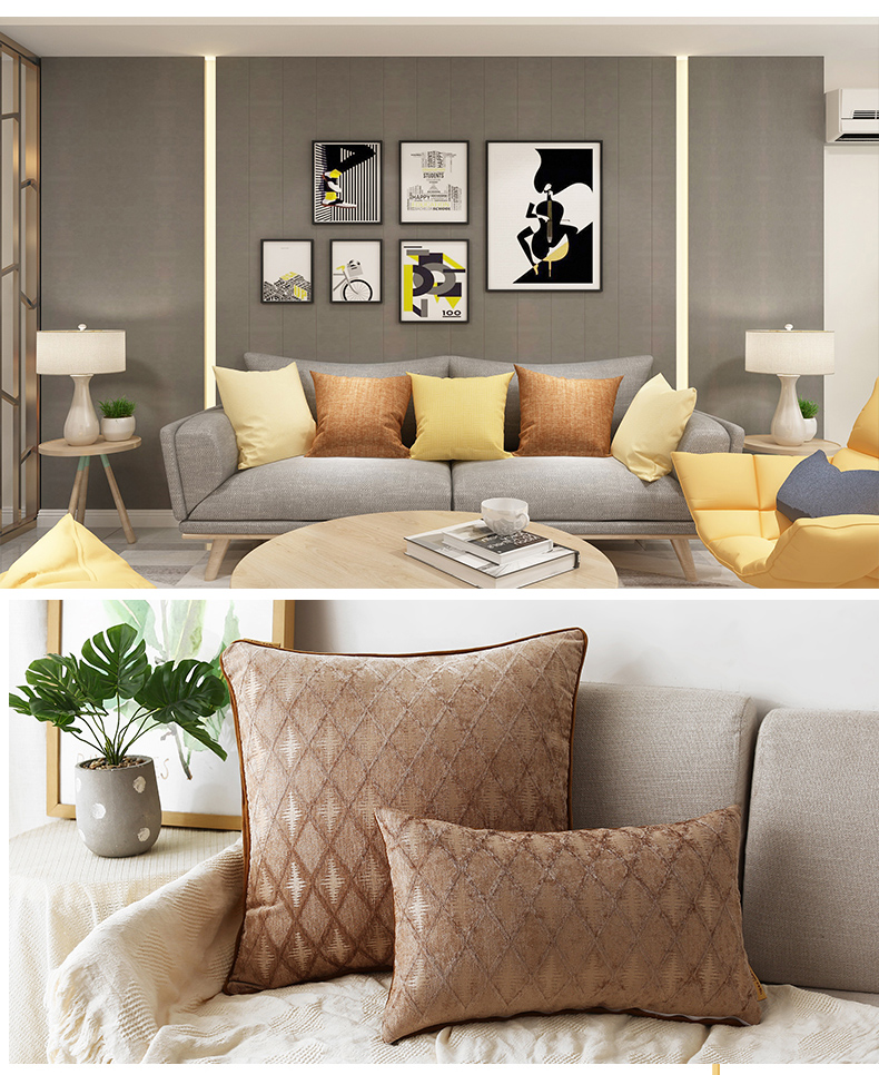 Đệm sofa gối đệm phòng khách gối tựa lưng lớn hình chữ nhật eo lớn gối trở lại ôm gối gối Bắc Âu - Trở lại đệm / Bolsters Chăn gối văn phòng 2 trong 1