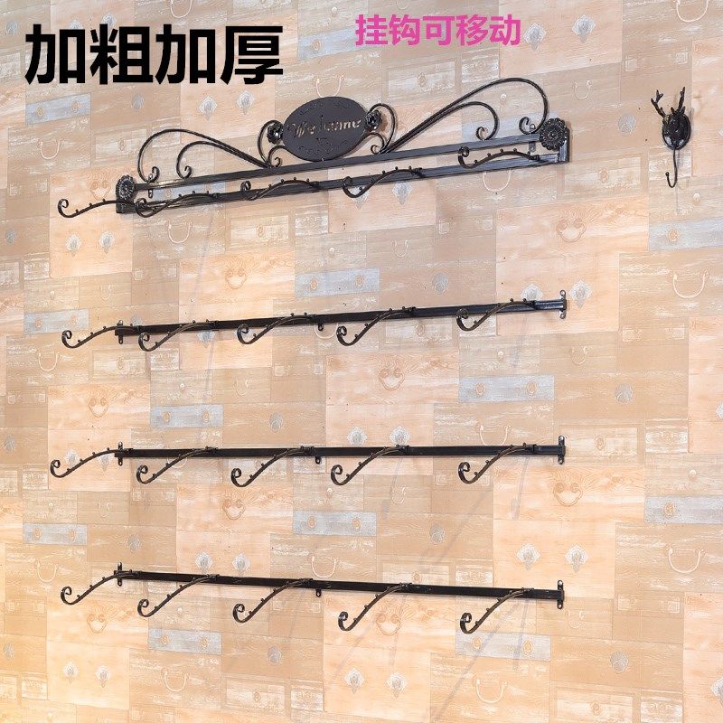 Wrought iron clothing rack women's inner hanger display rack wall hook hanging hanger bra rack panties rack shelf shelf display cabinet