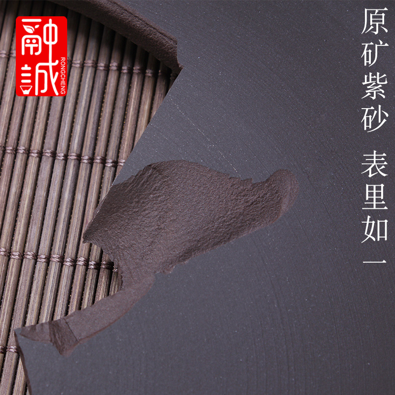 Large purple sand tea wash to kung fu tea accessories for wash washing bowl cups water jar trumpet writing brush washer from black ashtray