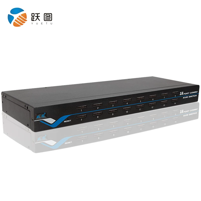 跃图 [ATD-2016IP远程控制切换器16口1U机架OSD自动切换IPKVM切换器]