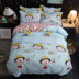 Bộ đồ giường hoạt hình 150x200 quilt đơn mảnh đôi sinh viên ký túc xá 1.5 / 1.8 / 2.0 m m quilt 	chăn phao siêu ấm	 Quilt Covers