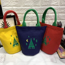 Mommy bag small number multifunction hand bag bottle-coated cylinder canvas lunch box bag hand carrying small cloth bag Mom bag