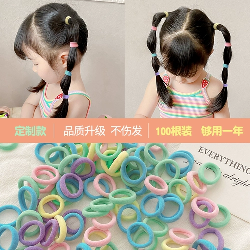 Эластичное детское безвредное полотенце, детская резинка для волос, чехол, аксессуар для волос, не повреждает волосы
