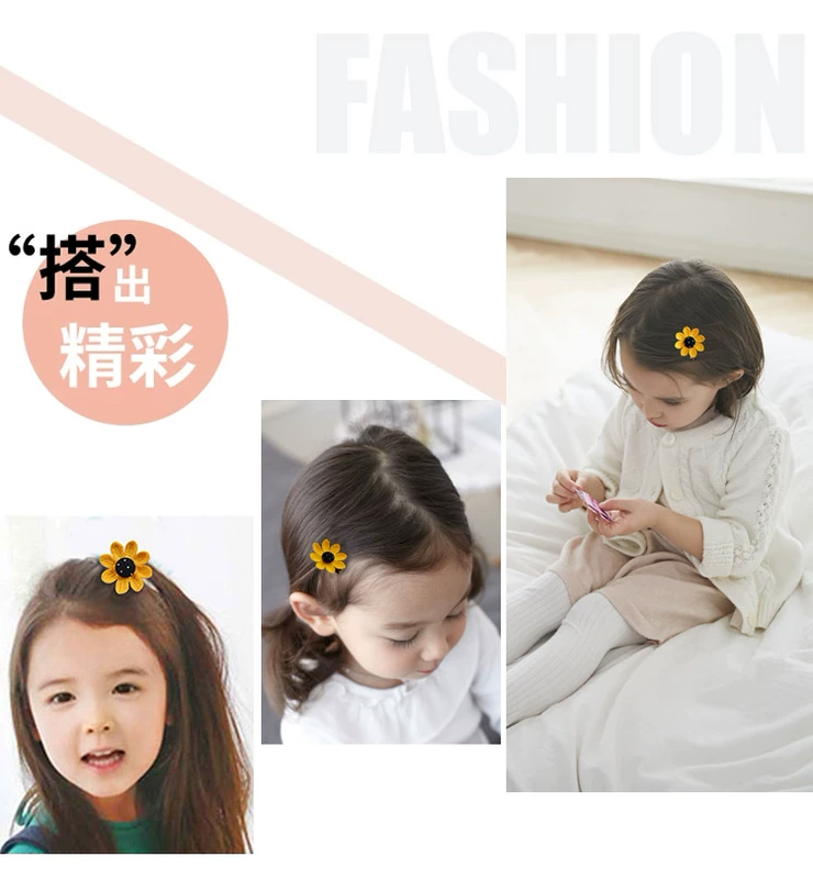 Trẻ em của hướng dương kẹp tóc kẹp tóc cô gái nhỏ phụ kiện tóc tiara bé tóc ban nhạc không làm tổn thương tóc cô gái kẹp tóc đồ buộc tóc scrunchies