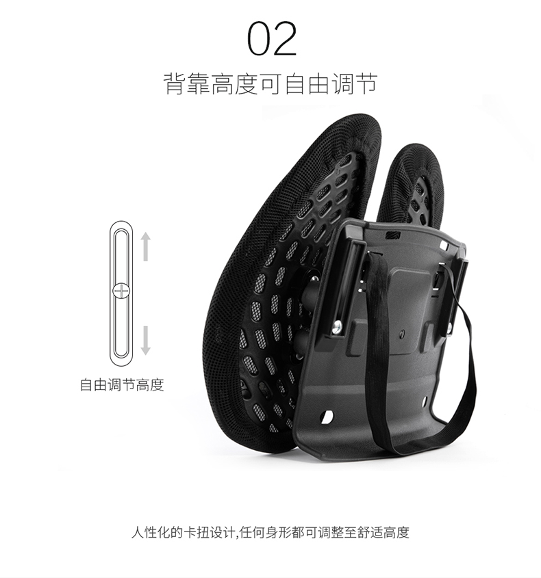 历史低价 途虎 人体工学腰靠 图3