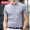 Hengyuanxiang mùa hè mới màu xanh lá cây người đàn ông trung niên của ngắn tay t-shirt cotton polo áo ve áo sọc kinh doanh người đàn ông giản dị của quần áo áo phông polo