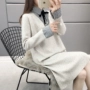 2019 phụ nữ mới phiên bản Hàn Quốc của nữ thần Fan giả hai chiếc áo len là áo len mỏng dài áo len - Áo / áo thun áo len cổ lọ