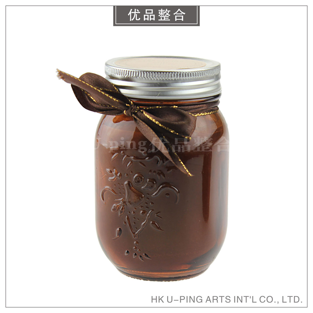 Boutique glass Grand canned candle Home Decorative Pendulum-like plate Room Soft Bedroom Toilet Ornament BJ02-3 