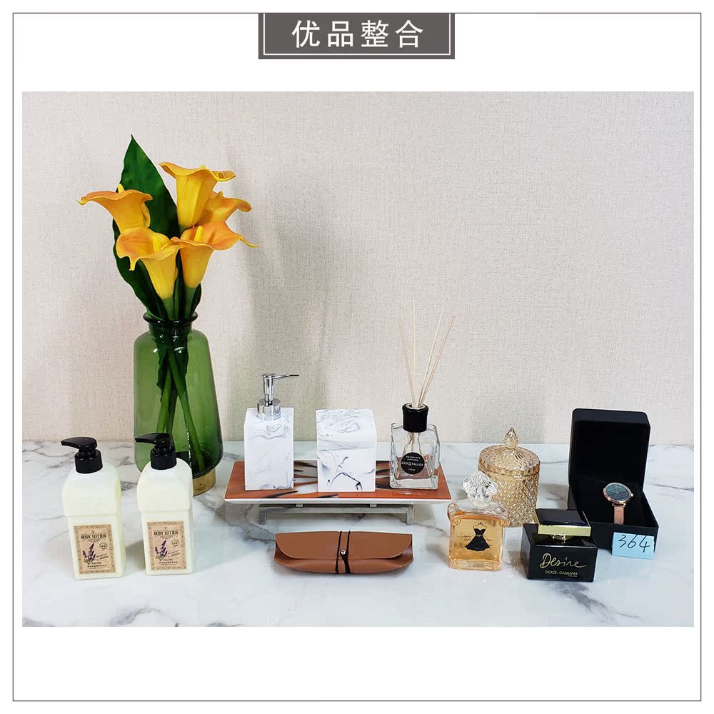 Boutique model room bathroom simple soft decoration home accessories aromatherapy tray combination clearance final payment TJZH