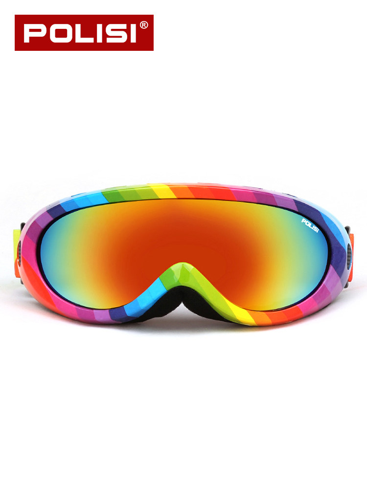 POLISI Профессиональные детские лыжные ветрозащитные универсальные очки без запотевания стекол для детей и взрослых, снаряжение