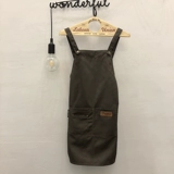 Японский фартук для маникюра для ресниц, рабочий чай с молоком, делается под заказ, с печатью вашего логотипа