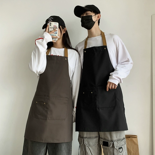 Японский кофейный фартук для маникюра для ресниц подходит для мужчин и женщин для работы, делается под заказ