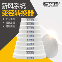 Range hood variable diameter ring exhaust pipe conversion connector smoke pipe reducer size head converter 80 200