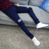 Mùa thu quần jeans trẻ trung nam phiên bản Hàn Quốc của quần lọt khe quần thủy triều nam đen giản dị quần dài nam - Quần jean quan lot nam Quần jean