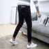 Mùa hè đen kéo dài chín điểm quần jeans nam phiên bản Hàn Quốc của quần tu luyện 9 điểm chân quần thủy triều nam mỏng phần quần nam - Quần jean áo nam đẹp Quần jean