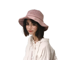 Han Edition Summer Chic Out of Beach Basin Hat Han Tie Girl 100 hitch a soft girl big eave sunscreen art fisherman hat