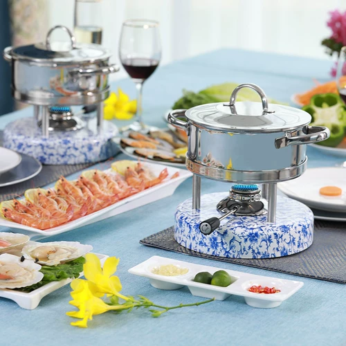 Швейцария Kisagwa Blue and White China Hot Pot Один один человек один горшок Club Commercial Prageption небольшой горячий горшок