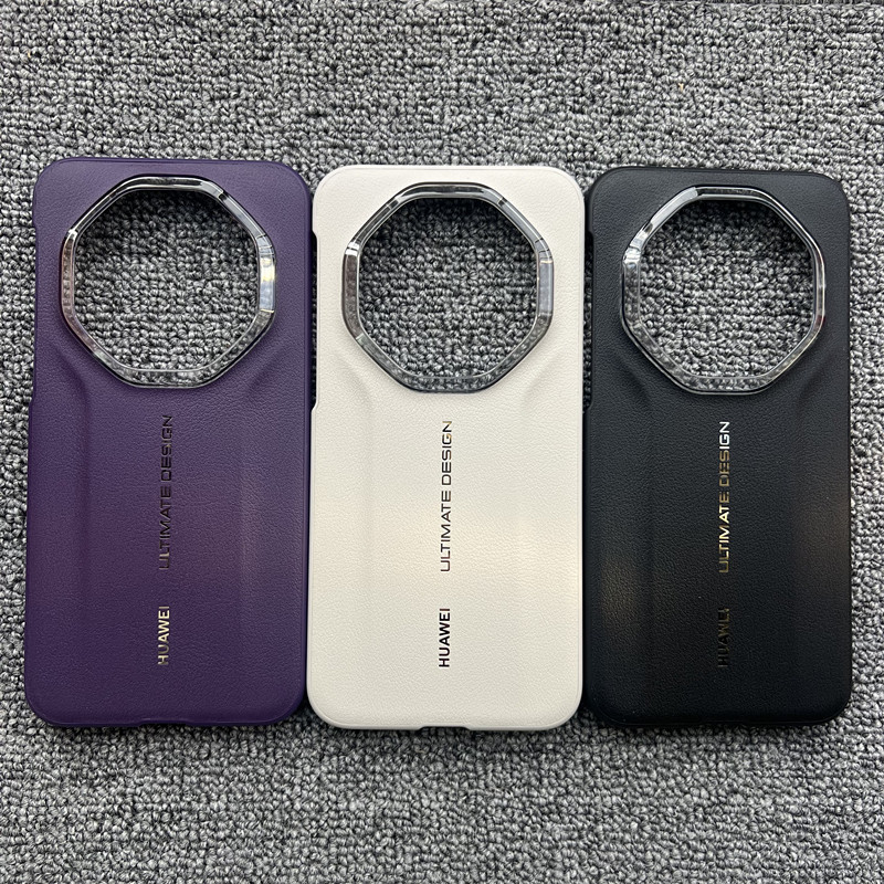 Huawei Mate80Rs Extraordinary Master Phone Case Original Star Diamond Same Style 80Rs Porsche New Model Plain Leather Thin Full-Cover Anti-Drop Smart Flip Cover Protective Case for Men and Women with a High-End Feel Outer Back Cover