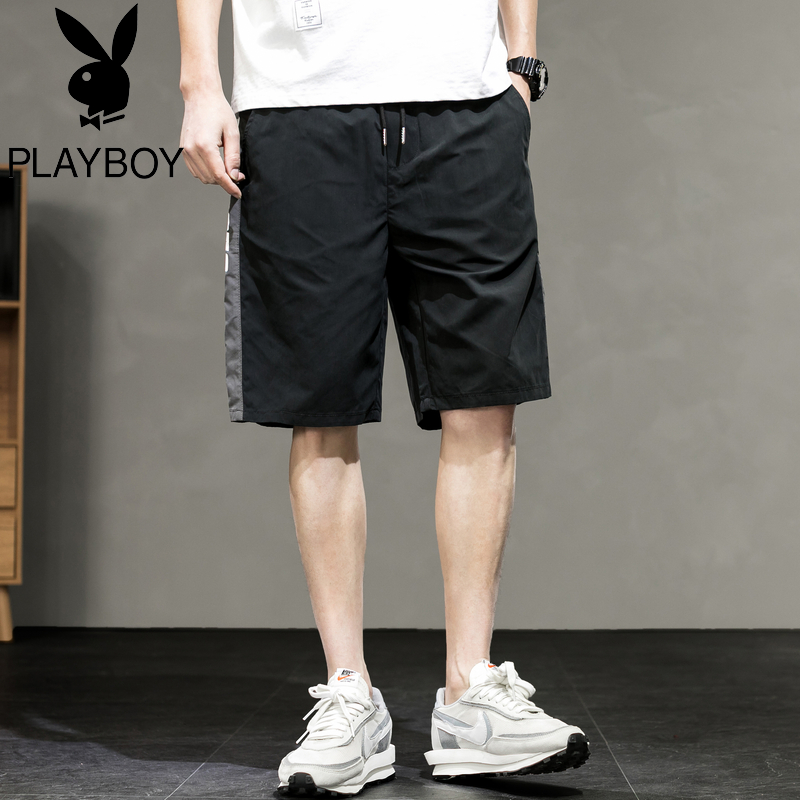 Playboy quần short bình thường của nam giới 2020 mùa hè trang phục lao động mới túi lớn chùng chùng đan quần