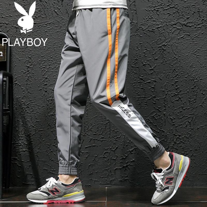 Playboy nam Hàn Quốc phiên bản của xu hướng mùa hè bó mỏng chân chín điểm loose-fitting thời trang thời trang quần âu