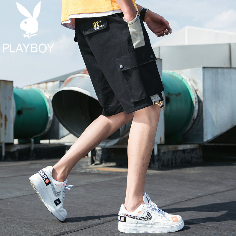 Playboy 2020 mùa hè mới quần short của nam giới quần việc Hàn Quốc phiên bản của xu hướng quần năm điểm mất quần bãi biển bình thường
