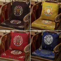 Chinese mahogany sofa cushion chair cushion classical tea chair cushion dining chair solid wood circle chair master chair cushion thick non-slip