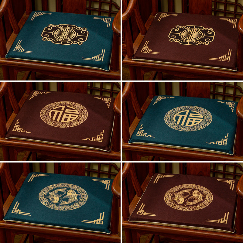 Mahogany furniture sofa cushion cushion solid wood new Chinese style non-slip home chair Taishi circle chair cushion custom-made fart cushion