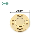 Круглая одежда металлическая скрытая пряжка