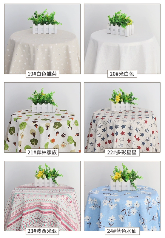 CHH chất liệu linen cotton mục vụ gió in vải rèm khăn trải bàn handmade TỰ LÀM nguyên liệu vải đầu linen sofa vải