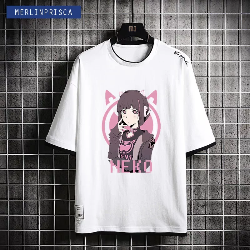 NEKO Электронная музыка мобильные игры Музыкальный мир Cytus 2 берет молодых парней и девушек футболки с коротким рукавом