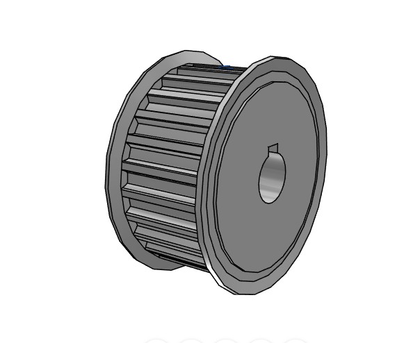 Spot aluminum alloy synchronous pulley finishing S8m25 tooth bandwidth 28 holes 15 keyway 5 can be customized factory direct sales