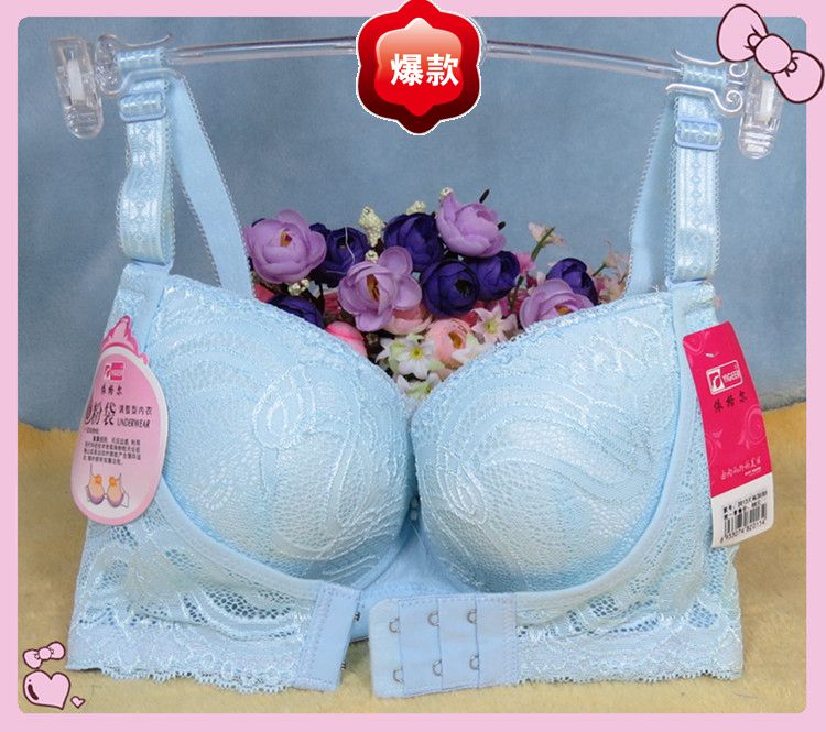 Ưu đãi đặc biệt 10 nhân dân tệ trước ngực mềm hạt tinh dầu mát xa ngực tập hợp áo ngực trong B cup 3 khóa điều chỉnh đồ lót bra không dây